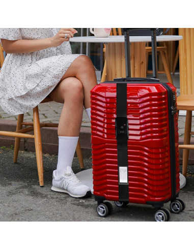 Correas de Equipaje Veki con Candado TSA - Negro