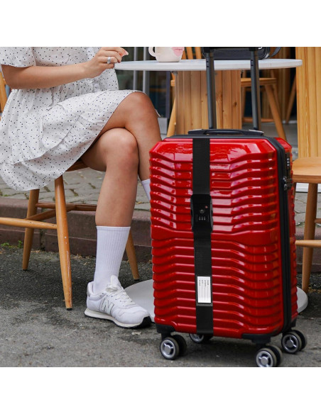 Correas de Equipaje Veki con Candado TSA - Negro