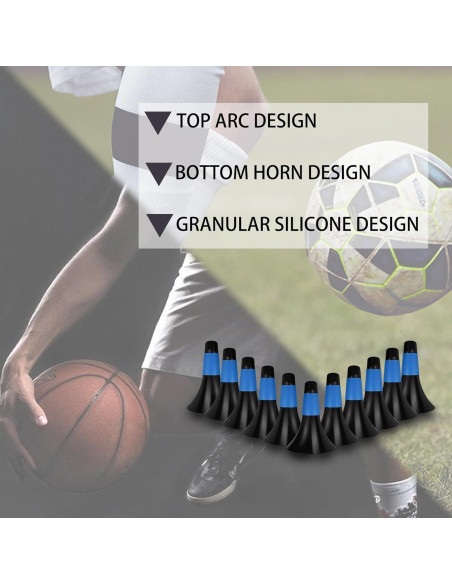 12 Conos de Entrenamiento JRONG Tols 22.86 cm para Fútbol y Baloncesto