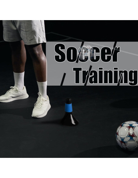 12 Conos de Entrenamiento JRONG Tols 22.86 cm para Fútbol y Baloncesto