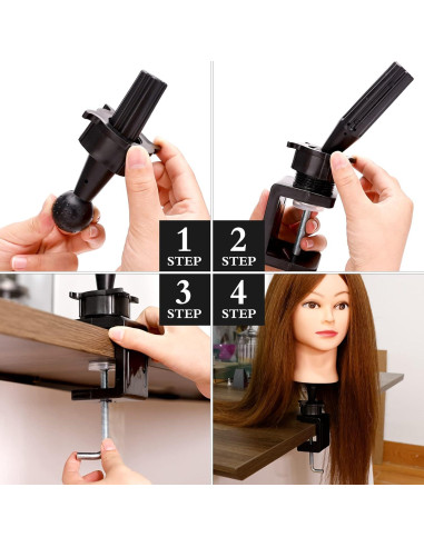 Soporte de Cabeza de Maniquí BARBERPLAN Pequeño con Abrazadera