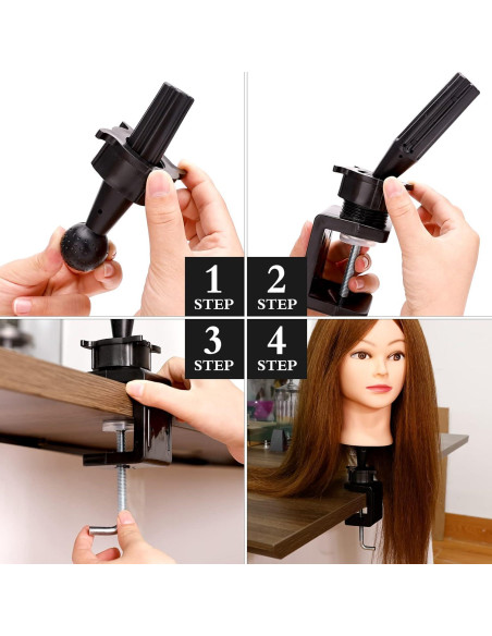 Soporte de Cabeza de Maniquí BARBERPLAN Pequeño con Abrazadera