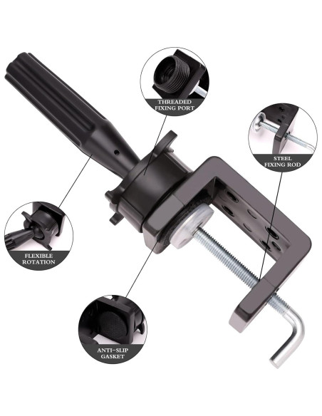 Soporte de Cabeza de Maniquí BARBERPLAN Pequeño con Abrazadera