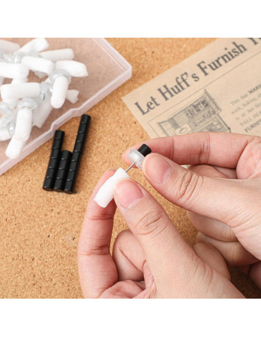 Chinchetas Magnéticas Outus 50 Unidades Negras para Pósteres