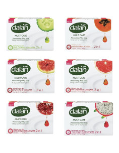 Jabón Hidratante Dalan Multi Cuidado 90g x3 Pomelo Rosa 2