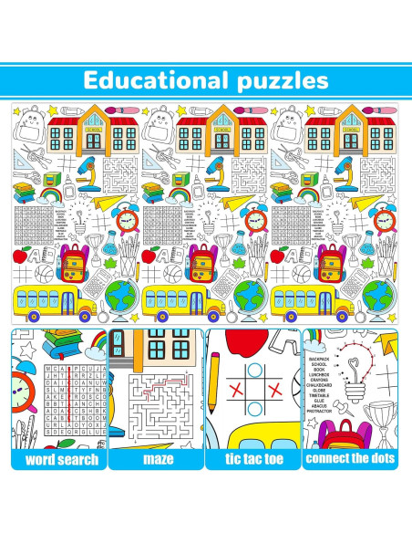 Póster Gigante para Colorear Qyeahkj Regreso a Clases 210x120cm