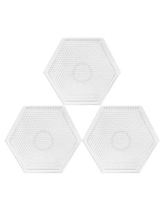 Kits de Tableros Hexagonales H&W para Perlas de Fusible 5mm - 3 Piezas