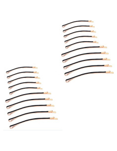 Pasadores de Metal Textention para Cabello 20pcs Negros