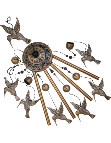 Campanas de Viento de Bronce Solawindchime Colibrí 89 cm