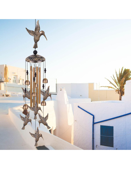 Campanas de Viento de Bronce Solawindchime Colibrí 89 cm