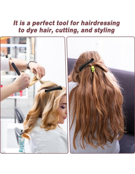 Clips para Cabello MOZEAT LENS 2 Pcs Profesionales Negro