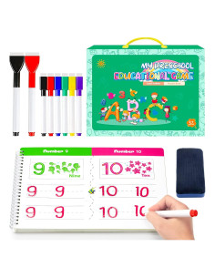 Cuaderno Educativo Lrathenk para Niños 3-6 Años - Escritura y Números