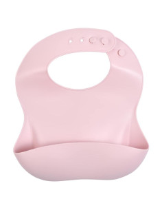 Babero de Silicona Rosa Ballet Tres Pequeños Tots - Impermeable