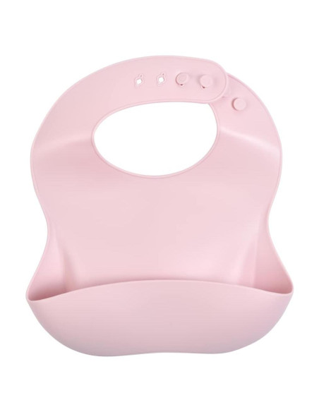 Babero de Silicona Rosa Ballet Tres Pequeños Tots - Impermeable Babero de Silicona Rosa Ballet Tres Pequeños Tots - Impermeable