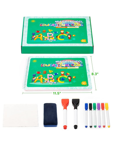 Cuaderno Educativo Lrathenk para Niños 3-6 Años - Escritura y Números