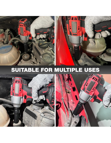 Juego de Enchufes de Impacto 33pcs EACELIY 1/2" (8-22mm) Acero Cr-V