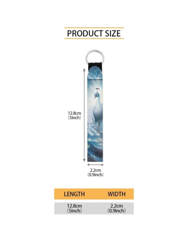 Porta llaves de neopreno Jeiento con muñequera 14.2 cm