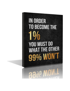 Arte de Pared Motivacional Istrion Lienzo Enmarcado 40x30 cm