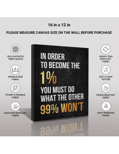 Arte de Pared Motivacional Istrion Lienzo Enmarcado 40x30 cm 2