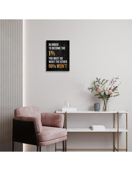 Arte de Pared Motivacional Istrion Lienzo Enmarcado 40x30 cm