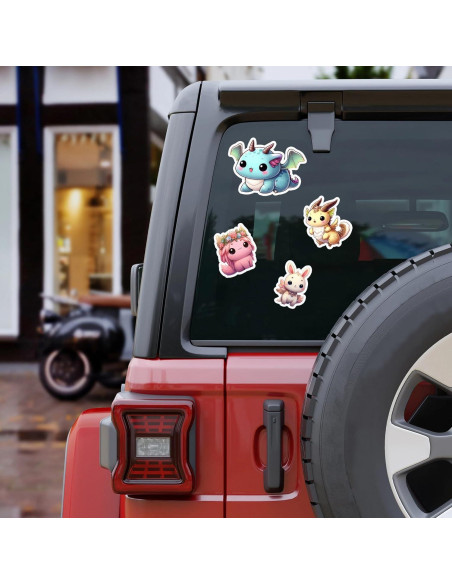 Pack 50 Pegatinas Kawaii de Animales BIGZORO Impermeables Pack 50 Pegatinas Kawaii de Animales BIGZORO Impermeables