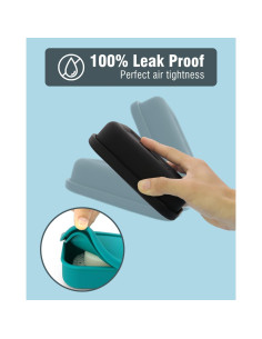 Estuche de Jabón de Viaje AIMAIAIMAI Negro a Prueba de Fugas 2