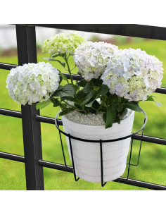 Jardinera Colgante TreeLen 25.4cm Metal Negro 3 Piezas 2