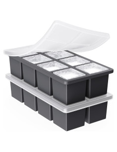 Bandeja de Hielo Grande GGOW de Silicona Cuadrada 5.08 cm