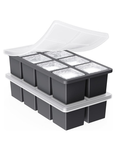 Bandeja de Hielo Grande GGOW de Silicona Cuadrada 5.08 cm