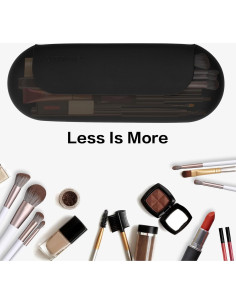 Soporte Organizador de Brochas de Maquillaje Silicona Negro 2