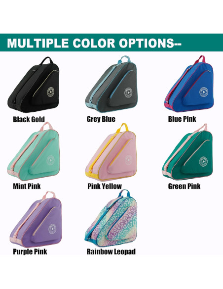 Bolsa de Patinaje HEXIFUL Hxfskb 20L Impermeable Verde/Rosa