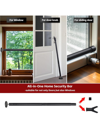 Barra de Seguridad Ajustable Wefaith 600LB 62.2-128.7cm