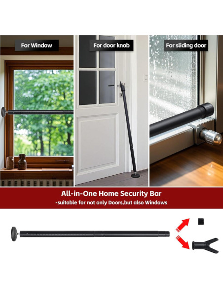 Barra de Seguridad Ajustable Wefaith 600LB 62.2-128.7cm