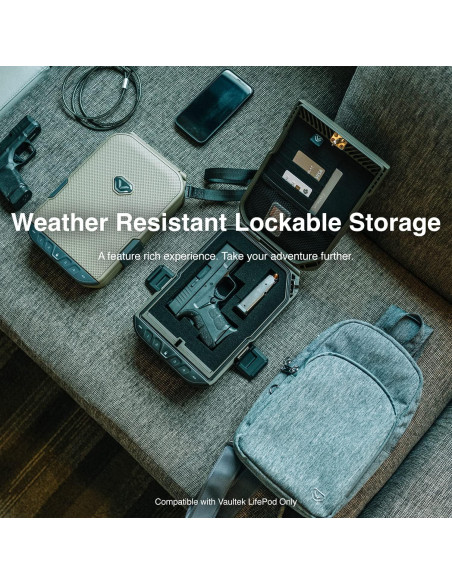 Estuche de Viaje Impermeable VAULTEK LifePod con Espuma Desprendible