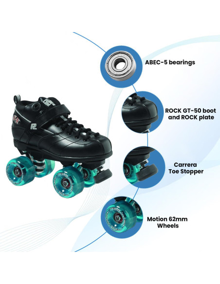 Patines Sure Grip GT50 Motion 62mm Unisex - Comodidad y Estilo