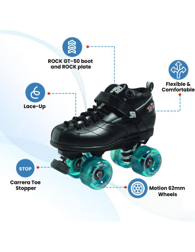 Patines Sure Grip GT50 Motion 62mm Unisex - Comodidad y Estilo