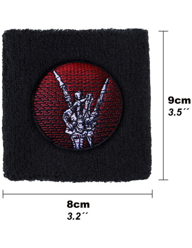 Banda de Sudor para Muñeca Express-Stickerei Metal Pesado 8x8cm