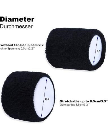 Banda de Sudor para Muñeca Express-Stickerei Metal Pesado 8x8cm