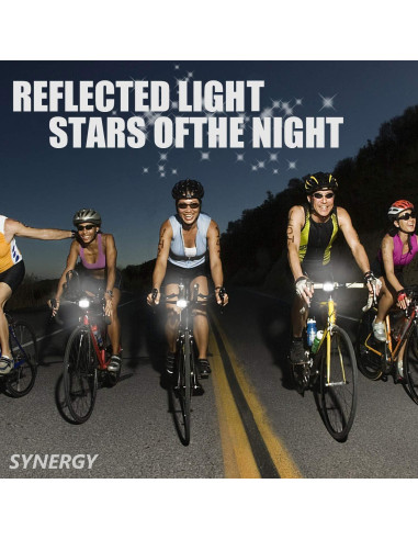 Kit de Reflectores Delanteros y Traseros 6 Pcs SYNERGY para Bicicleta
