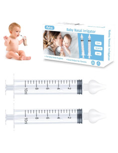 Irrigador Nasal para Bebé Aufisi 10ml 2 Piezas Silicona Segura