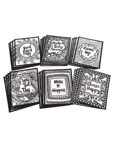 Pósters de Arte Terciopelo S&S Worldwide - Piensa Positivo 24 Piezas