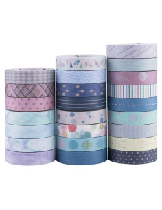 Cinta Washi YUBBAEX 24 Rollos 10mm x 5m Decorativa