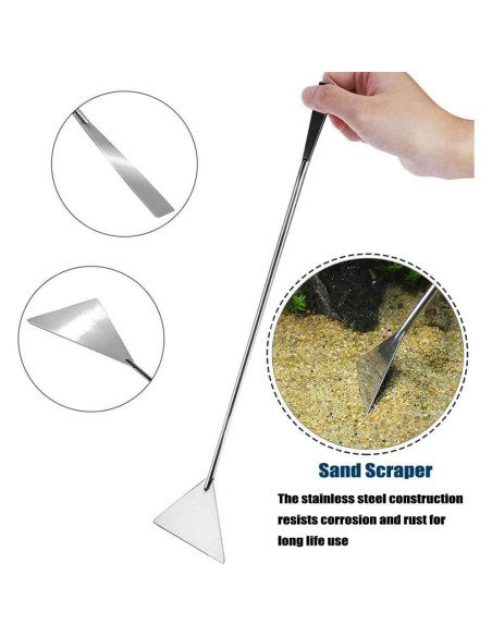 Espátula Acuática Utoolmart de Acero Inoxidable 32 cm