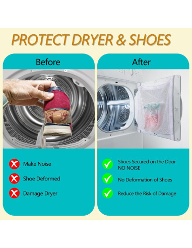 Bolsa de Secado para Zapatos Parbee 1 Paquete Malla 40.64x35.56cm