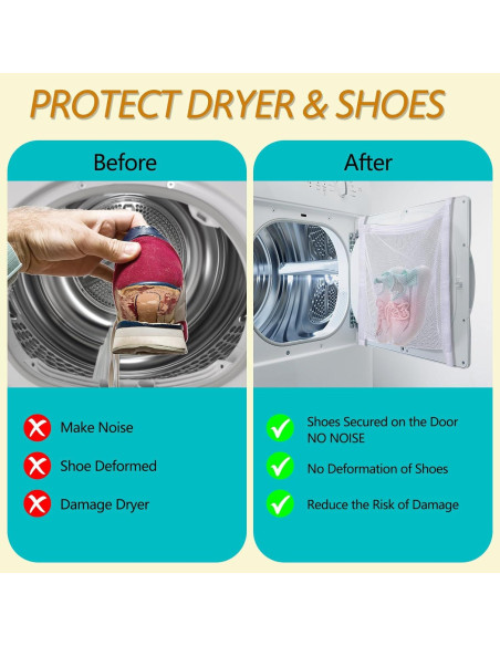 Bolsa de Secado para Zapatos Parbee 1 Paquete Malla 40.64x35.56cm