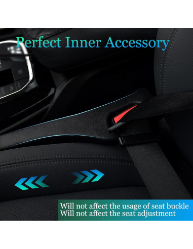 Relleno Espacio Asientos Hanhee 2 Pack Universal Negro