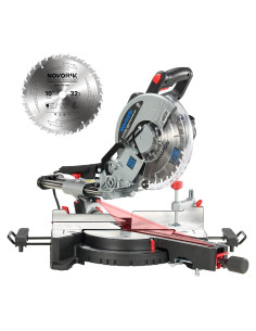 Sierra Ingletadora Deslizante NOVORIK 10" 15A con Láser
