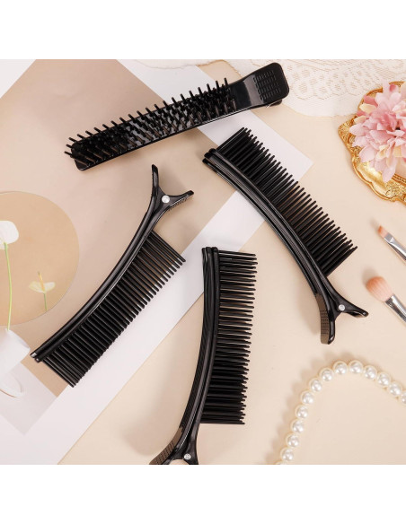 4 Clips de Agarre para Cabello HAKFOO - 14x3.6cm, Negro 4 Clips de Agarre para Cabello HAKFOO - 14x3.6cm, Negro
