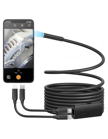 Cámara Endoscópica USB Anykit 2.99m HD con 8 Luces LED