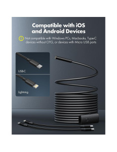 Cámara Endoscópica USB Anykit 2.99m HD con 8 Luces LED 2